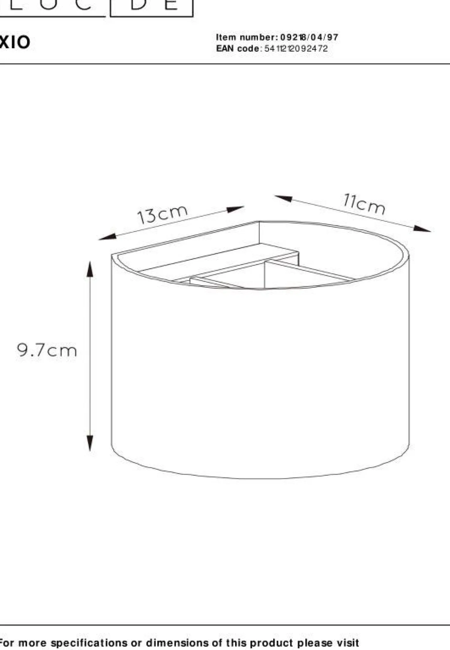 Wandlampen|Wandlampen-Lucide XIO Wandlamp Koffie
