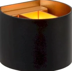 Wandlampen|Wandlampen-Lucide Xio Wandlamp Zwart