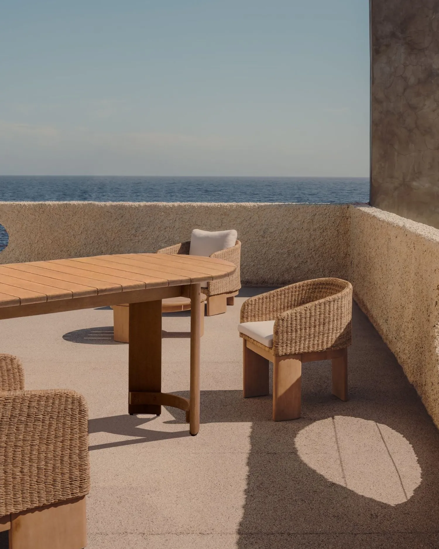 Tuintafels|Houten Eettafels-Kave Home Xoriguer Outdoor Eettafel Naturel