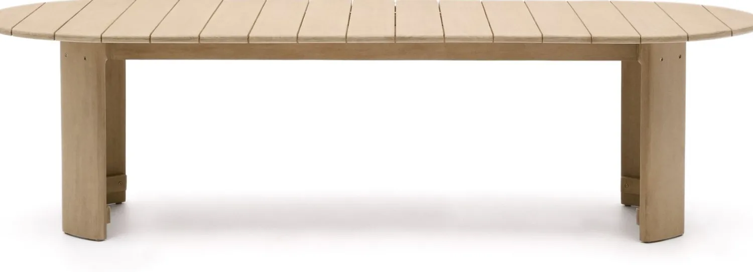 Tuintafels|Houten Eettafels-Kave Home Xoriguer Outdoor Eettafel Naturel