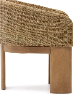 Tuinstoelen|Eetkamerstoelen Met Armleuning-Kave Home Xoriguer Tuinstoel Naturel, Beige