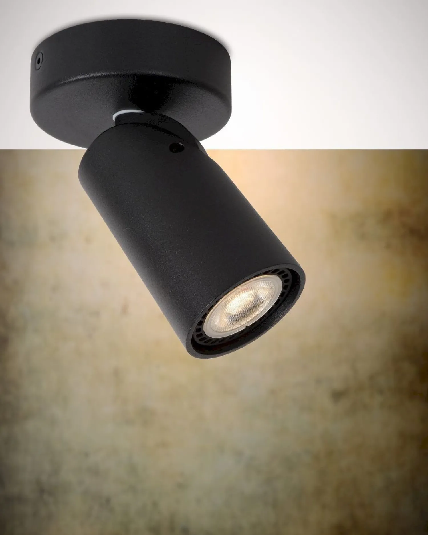 Moderne Plafondlampen|Plafondlampen-Lucide Xryus Plafondlamp Zwart