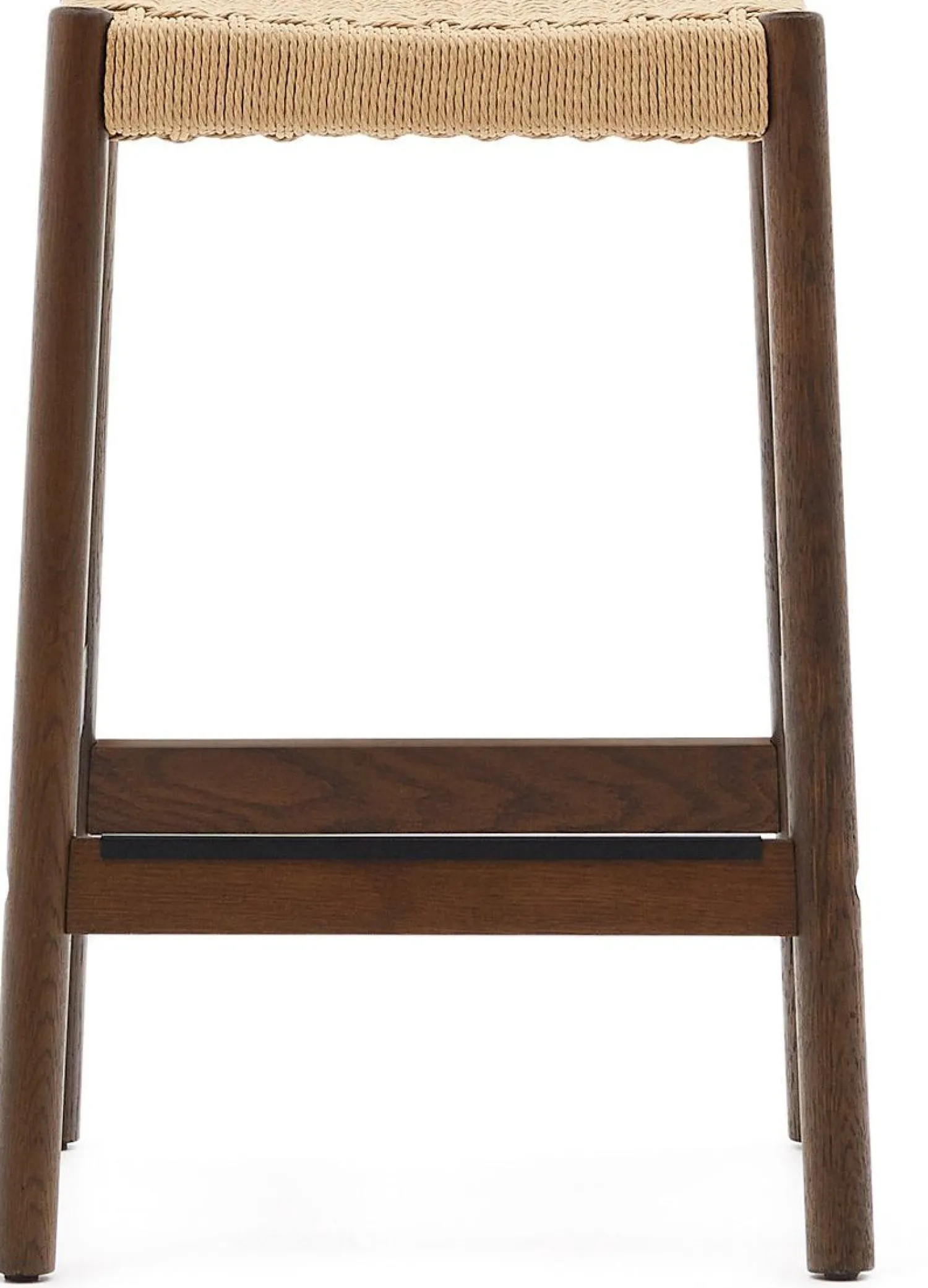 Tuinstoelen|Poefjes & Krukjes-Kave Home Yalia Outdoor Krukje Bruin, Naturel