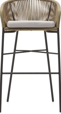 Tuinstoelen|Stoffen Barkrukken-Kave Home Yanet Barkruk Beige