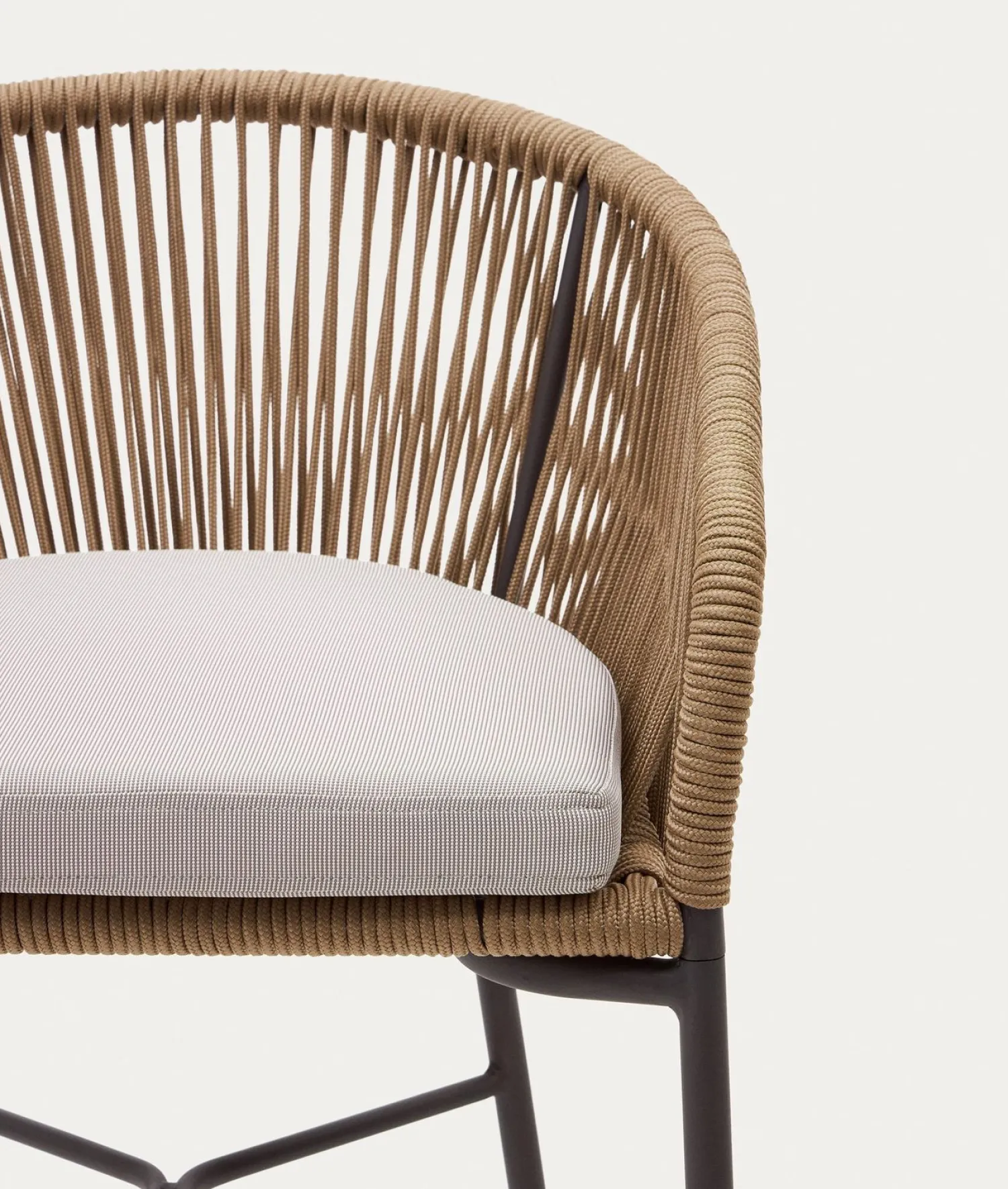 Tuinstoelen|Stoffen Barkrukken-Kave Home Yanet Barkruk Beige
