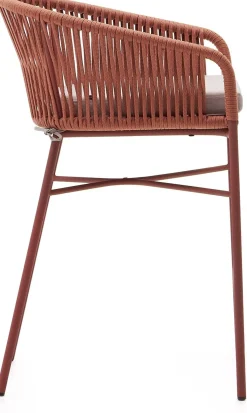 Stoffen Barkrukken-Kave Home Yanet Lage Tuin Barkruk Terracotta