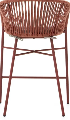 Stoffen Barkrukken-Kave Home Yanet Lage Tuin Barkruk Terracotta