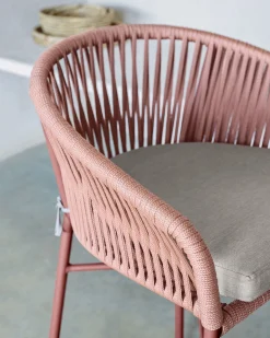 Stoffen Barkrukken-Kave Home Yanet Lage Tuin Barkruk Terracotta