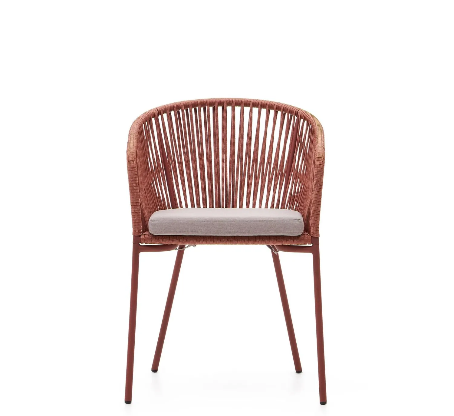 Tuinstoelen-Kave Home Yanet Tuinstoel Terracotta