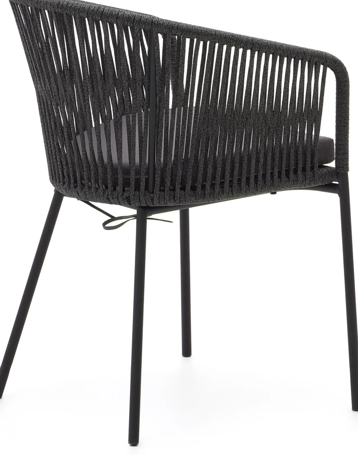 Tuinstoelen|Eetkamerstoelen Met Armleuning-Kave Home Yanet Tuinstoel Zwart