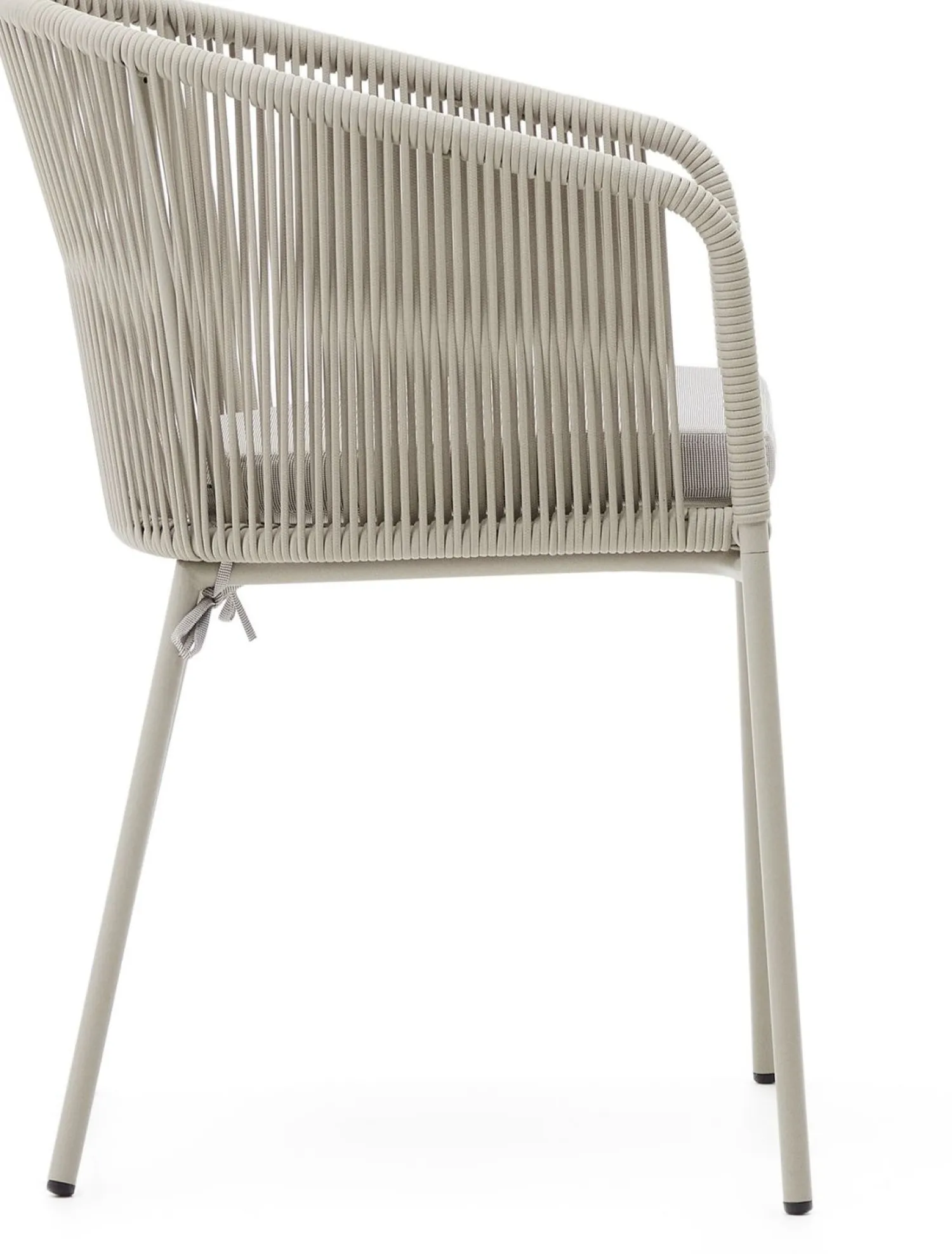 Tuinstoelen|Eetkamerstoelen Met Armleuning-Kave Home Yanet Tuinstoel Ecru