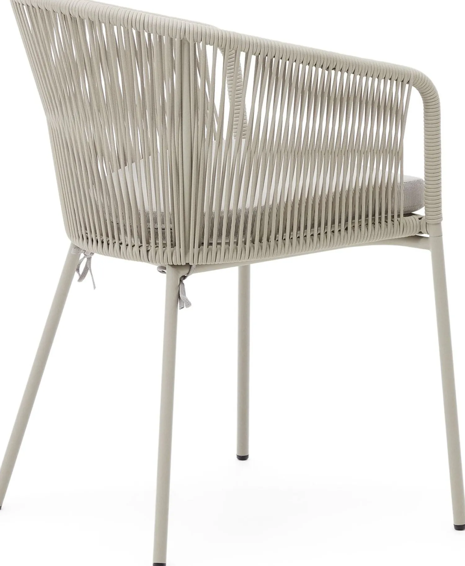 Tuinstoelen|Eetkamerstoelen Met Armleuning-Kave Home Yanet Tuinstoel Ecru