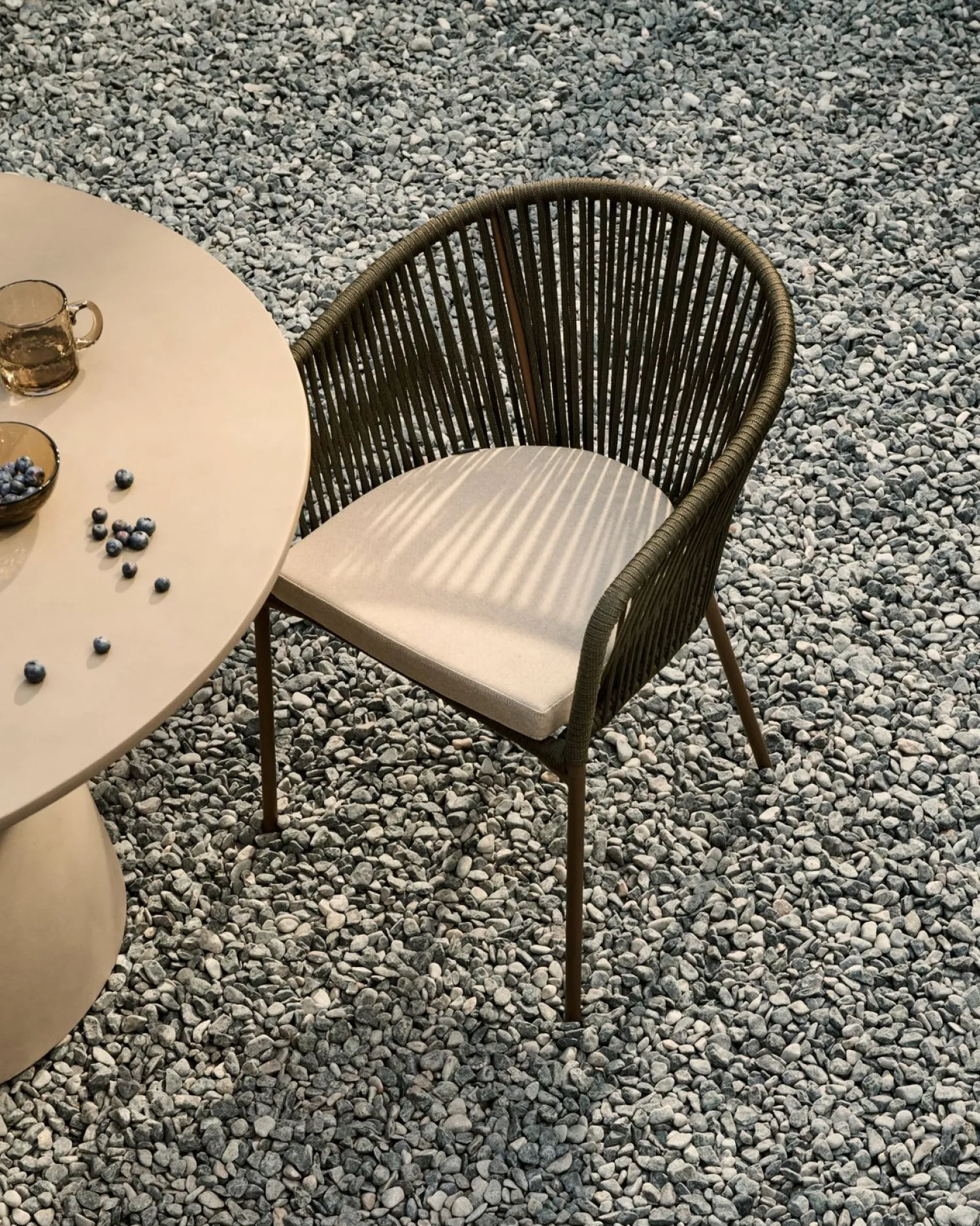 Tuinstoelen-Kave Home Yanet Tuinstoel Groen