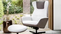 Draaifauteuils-Montèl Yani Relaxfauteuil Nature, Liver
