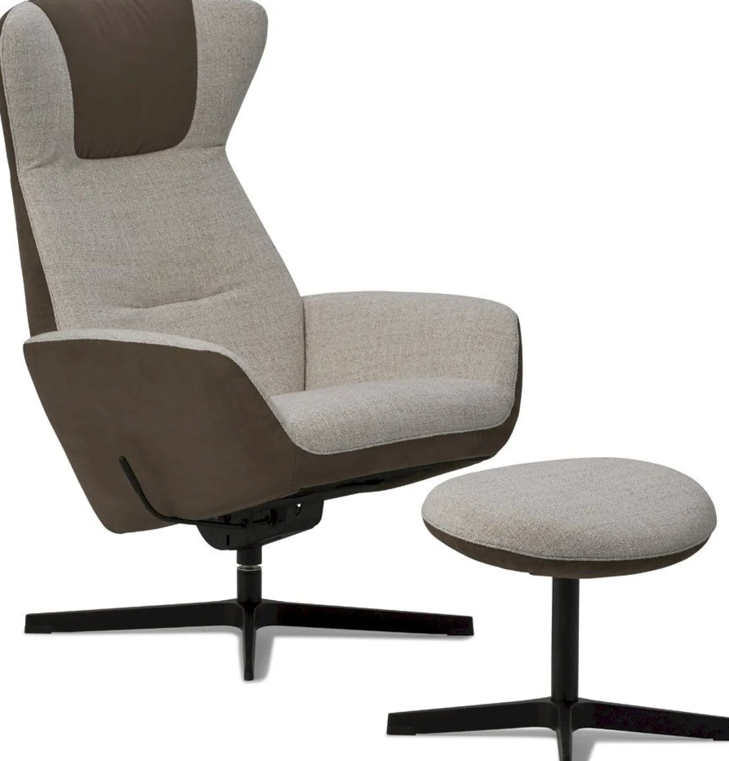 Draaifauteuils-Montèl Yani Relaxfauteuil Nature, Liver