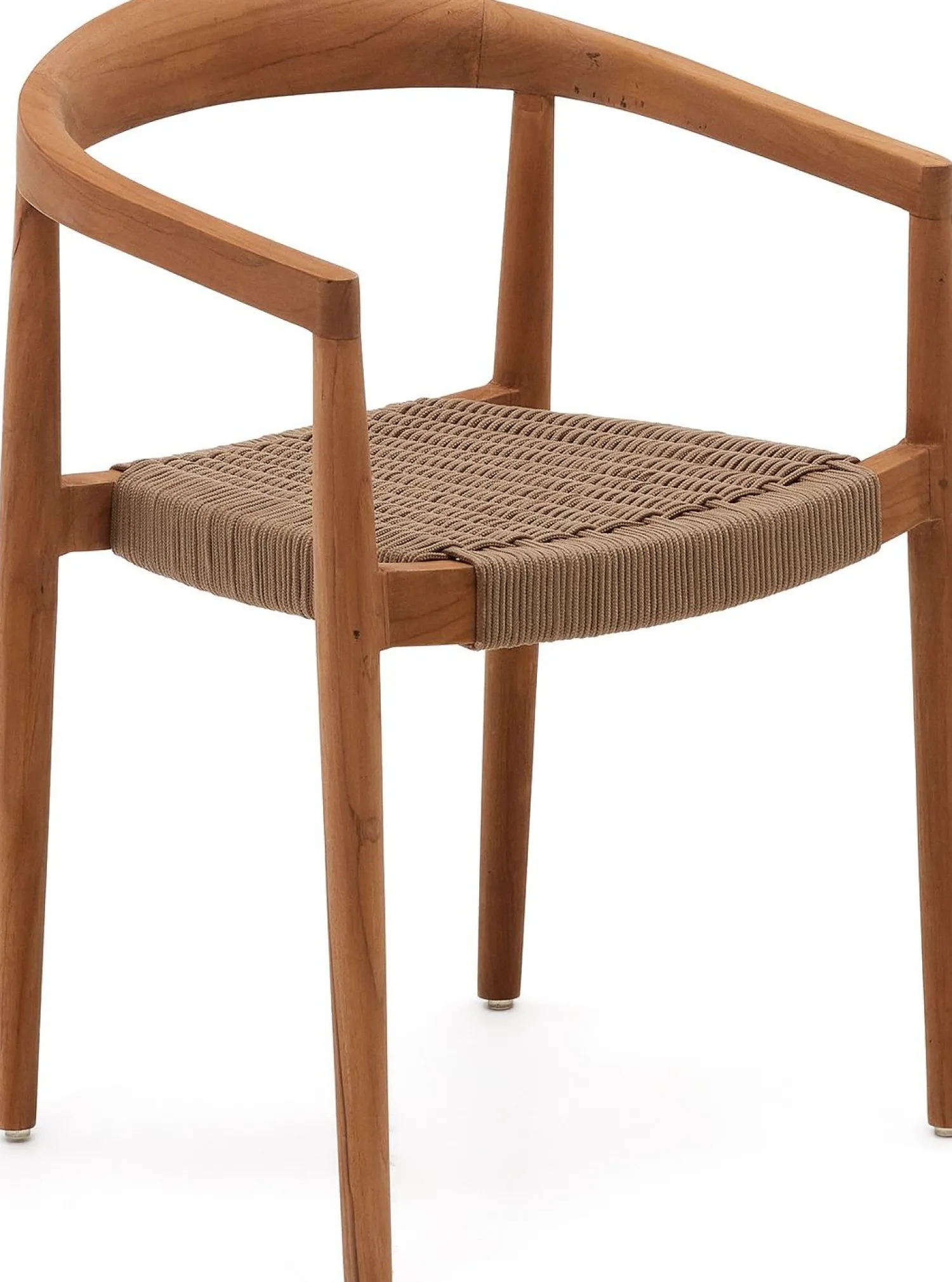 Tuinstoelen-Kave Home Ydalia Tuinstoel Bruin, Naturel