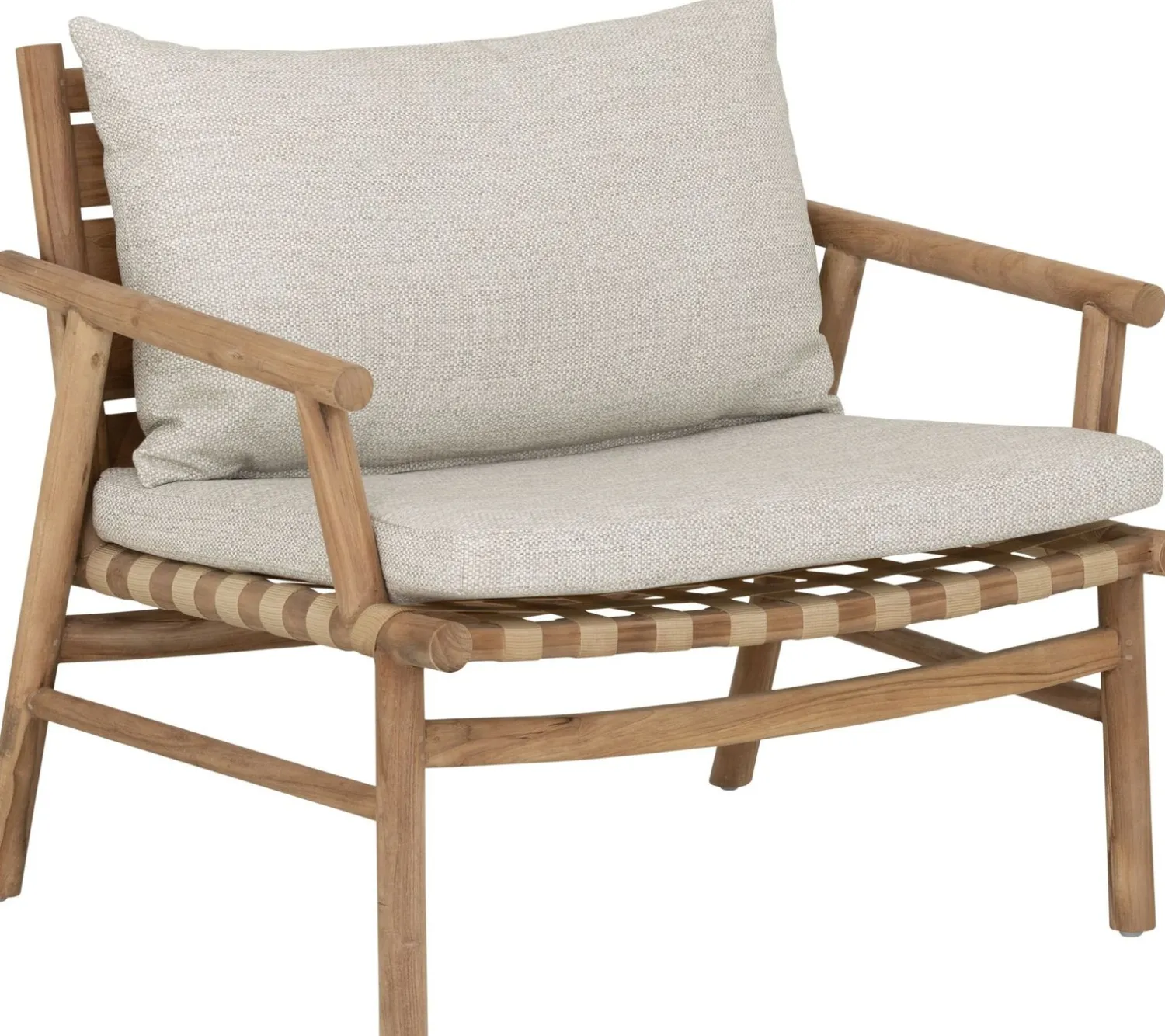 Tuinstoelen-MUST Living Yoko Lounge Chair Naturel