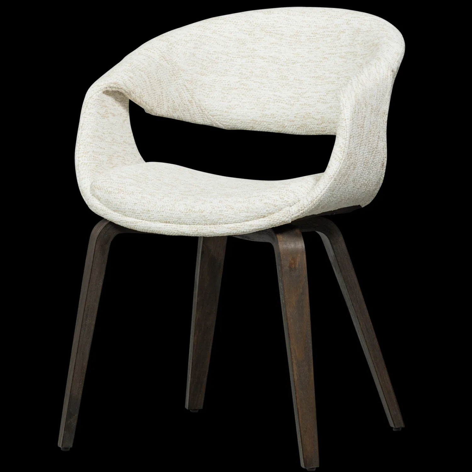 Eetkamerstoelen Met Armleuning-WOOOD Yossi Bruin Hout Eetkamerstoel Natural