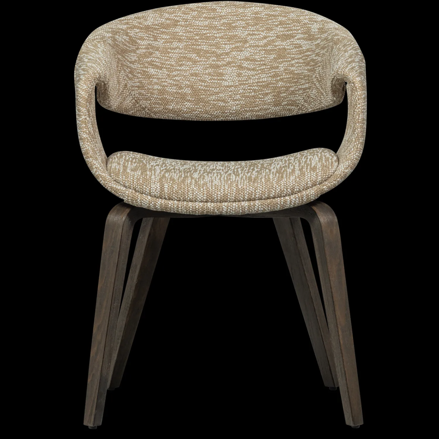 Eetkamerstoelen Met Armleuning-WOOOD Yossi Bruin Hout Eetkamerstoel Sand