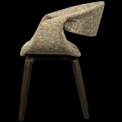 Eetkamerstoelen Met Armleuning-WOOOD Yossi Bruin Hout Eetkamerstoel Sand