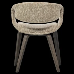 Eetkamerstoelen Met Armleuning-WOOOD Yossi Bruin Hout Eetkamerstoel Sand