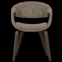 Eetkamerstoelen Met Armleuning-WOOOD Yossi Bruin Hout Eetkamerstoel Brown