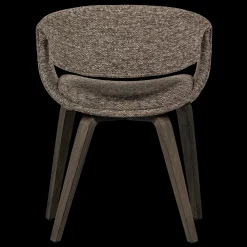 Eetkamerstoelen Met Armleuning-WOOOD Yossi Bruin Hout Eetkamerstoel Brown