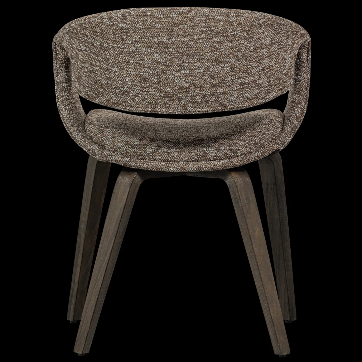 Eetkamerstoelen Met Armleuning-WOOOD Yossi Bruin Hout Eetkamerstoel Brown