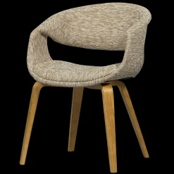 Eetkamerstoelen Met Armleuning-WOOOD Yossi Hout Eetkamerstoel Sand