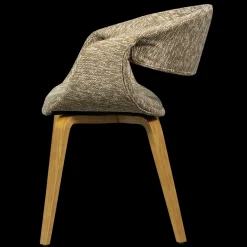 Eetkamerstoelen Met Armleuning-WOOOD Yossi Hout Eetkamerstoel Sand