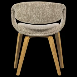 Eetkamerstoelen Met Armleuning-WOOOD Yossi Hout Eetkamerstoel Sand