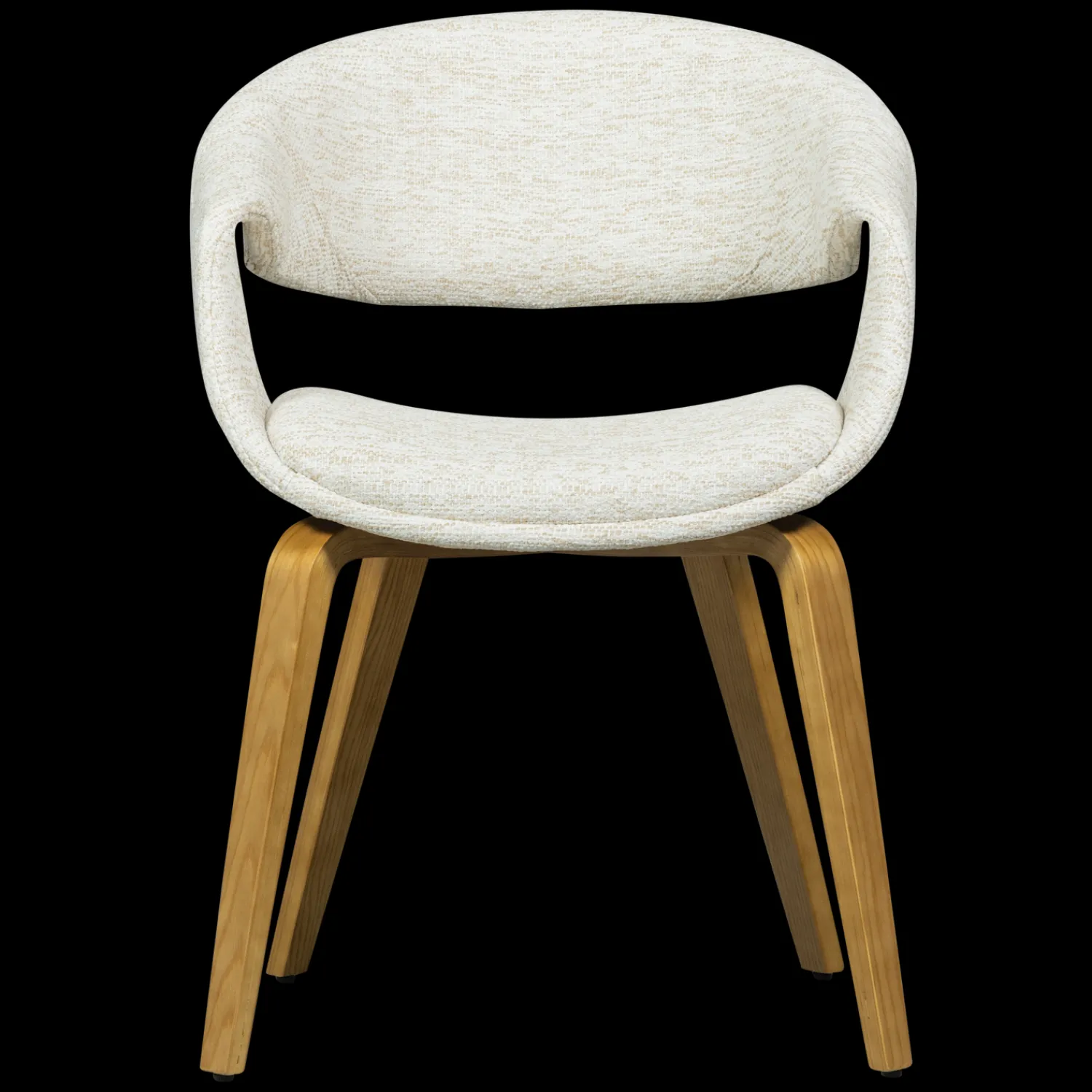 Eetkamerstoelen Met Armleuning-WOOOD Yossi Hout Eetkamerstoel Natural