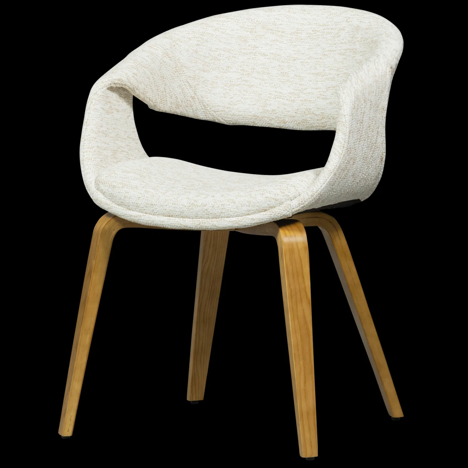 Eetkamerstoelen Met Armleuning-WOOOD Yossi Hout Eetkamerstoel Natural