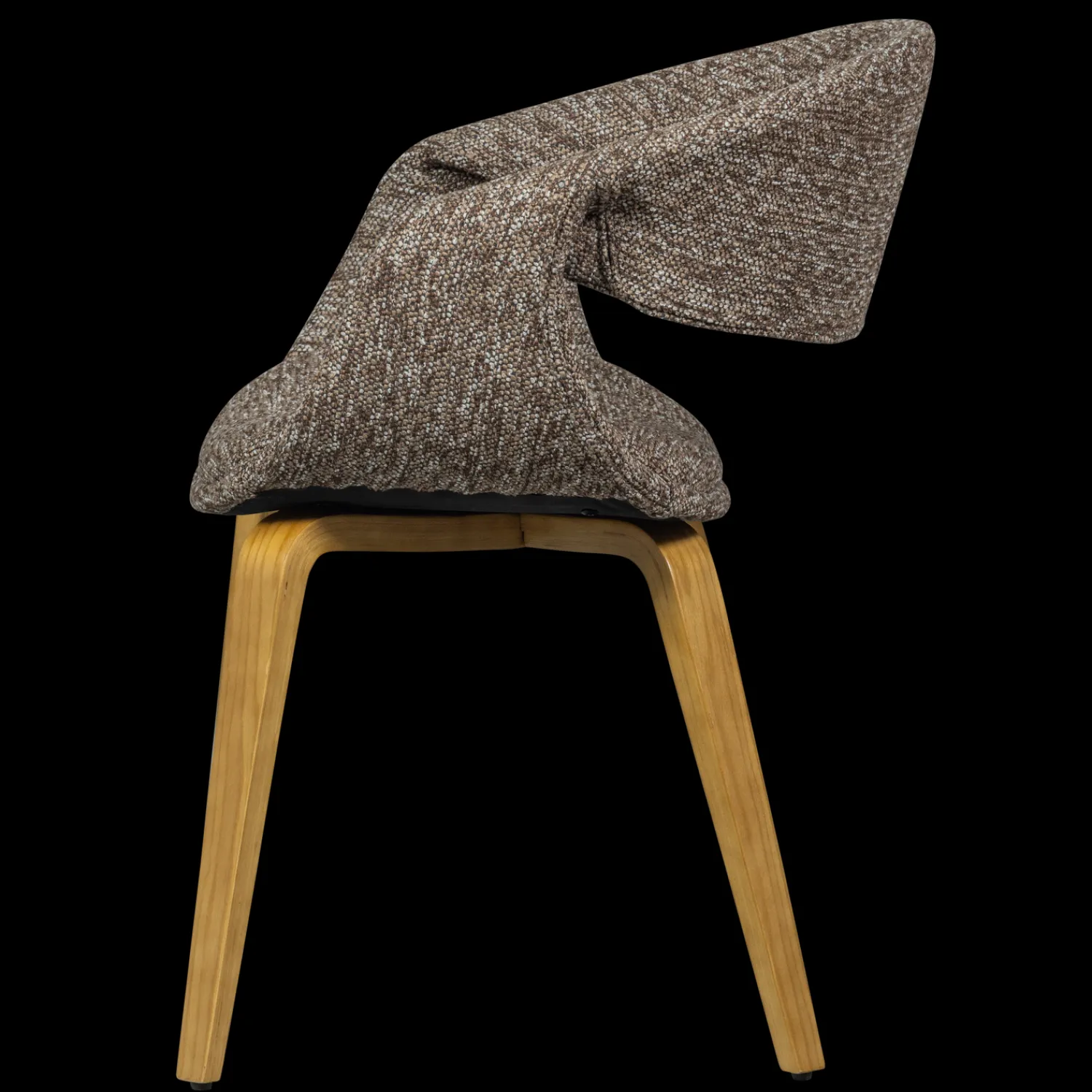 Eetkamerstoelen Met Armleuning-WOOOD Yossi Hout Eetkamerstoel Brown