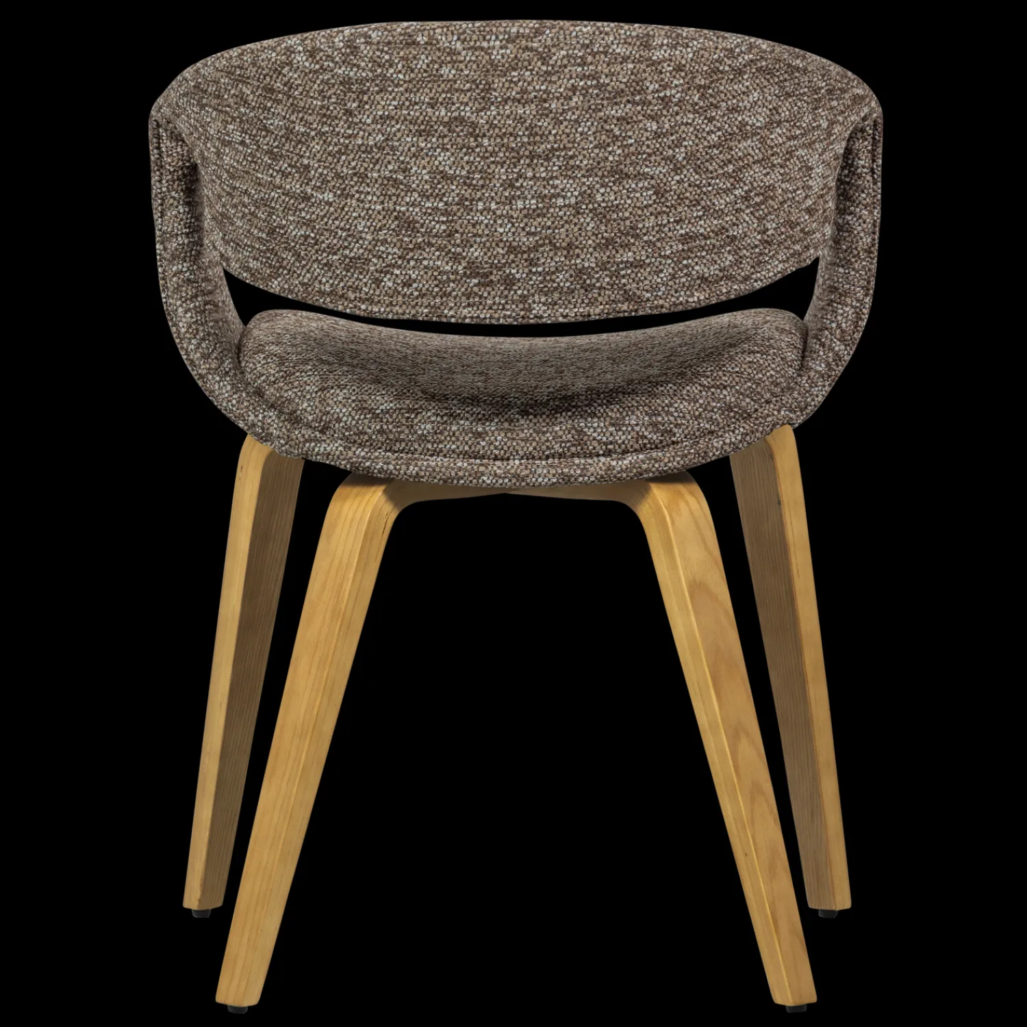 Eetkamerstoelen Met Armleuning-WOOOD Yossi Hout Eetkamerstoel Brown