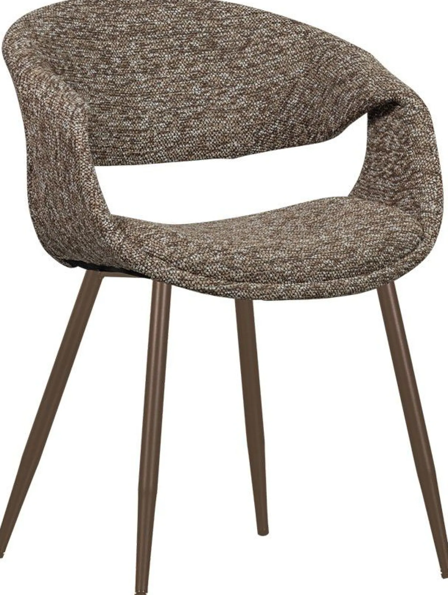 Eetkamerstoelen Met Armleuning-WOOOD Yossi Koper Metaal Eetkamerstoel Brown