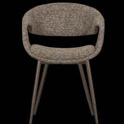 Eetkamerstoelen Met Armleuning-WOOOD Yossi Koper Metaal Eetkamerstoel Brown