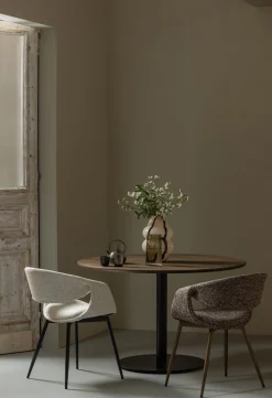 Eetkamerstoelen Met Armleuning-WOOOD Yossi Koper Metaal Eetkamerstoel Brown