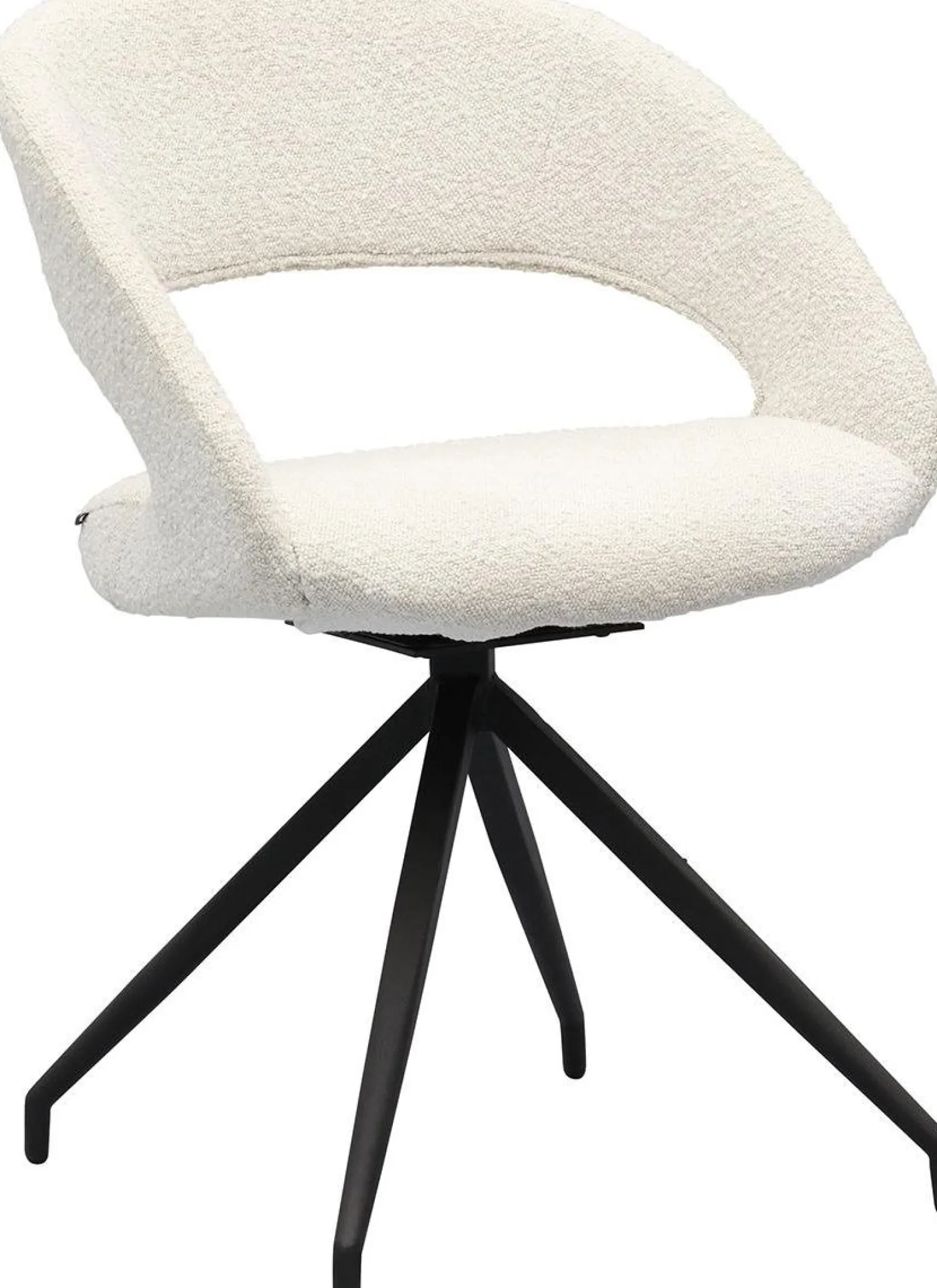 Draaibare Eetkamerstoelen|Eetkamerstoelen Met Armleuning-Trendhopper Yuna Touch Eetkamerstoel Pearl