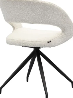 Draaibare Eetkamerstoelen|Eetkamerstoelen Met Armleuning-Trendhopper Yuna Touch Eetkamerstoel Pearl
