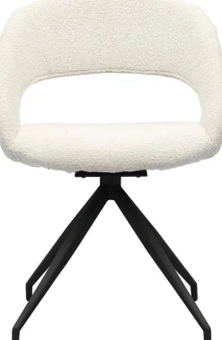 Draaibare Eetkamerstoelen|Eetkamerstoelen Met Armleuning-Trendhopper Yuna Touch Eetkamerstoel Pearl