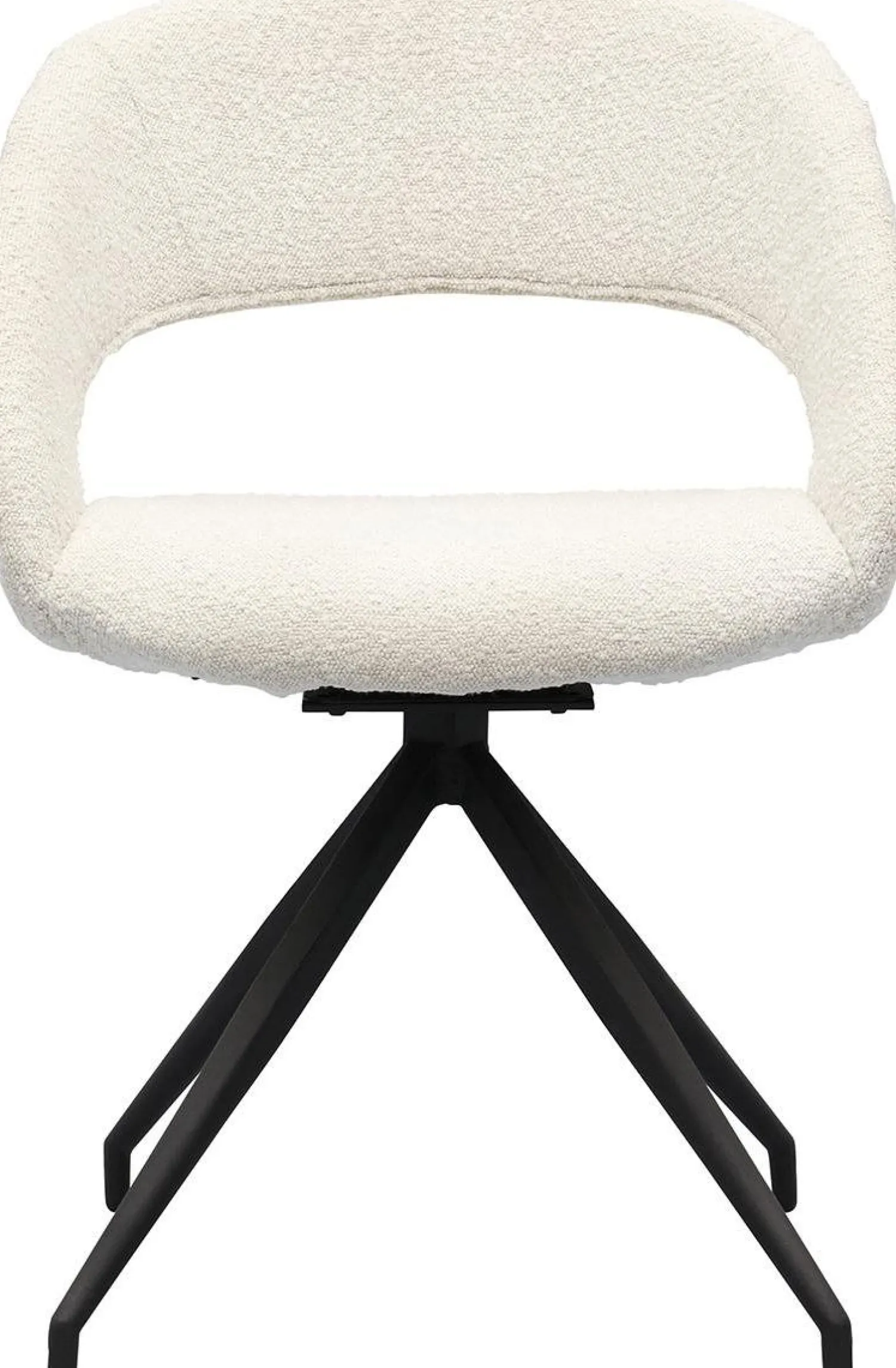 Draaibare Eetkamerstoelen|Eetkamerstoelen Met Armleuning-Trendhopper Yuna Touch Eetkamerstoel Pearl