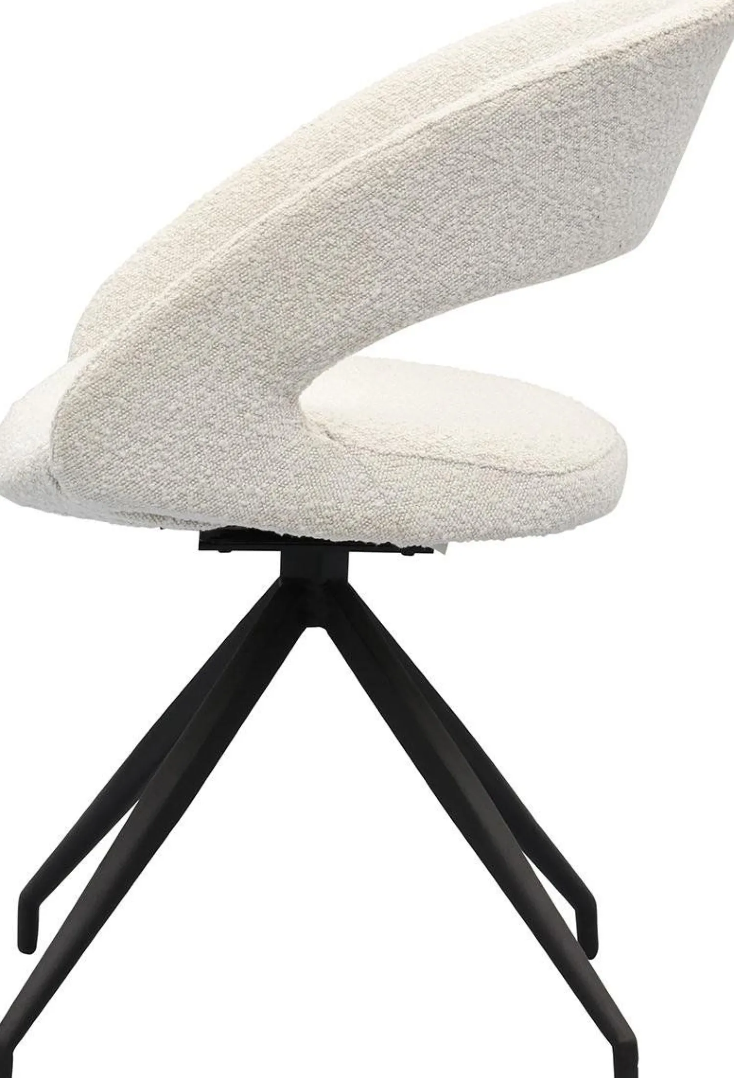 Draaibare Eetkamerstoelen|Eetkamerstoelen Met Armleuning-Trendhopper Yuna Touch Eetkamerstoel Pearl