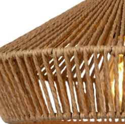 Hanglampen|Hanglampen-Lucide Yunkai Hanglamp Naturel, Zwart