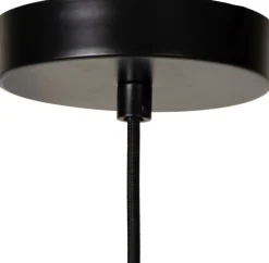 Hanglampen|Hanglampen-Lucide Yunkai Hanglamp Naturel, Zwart