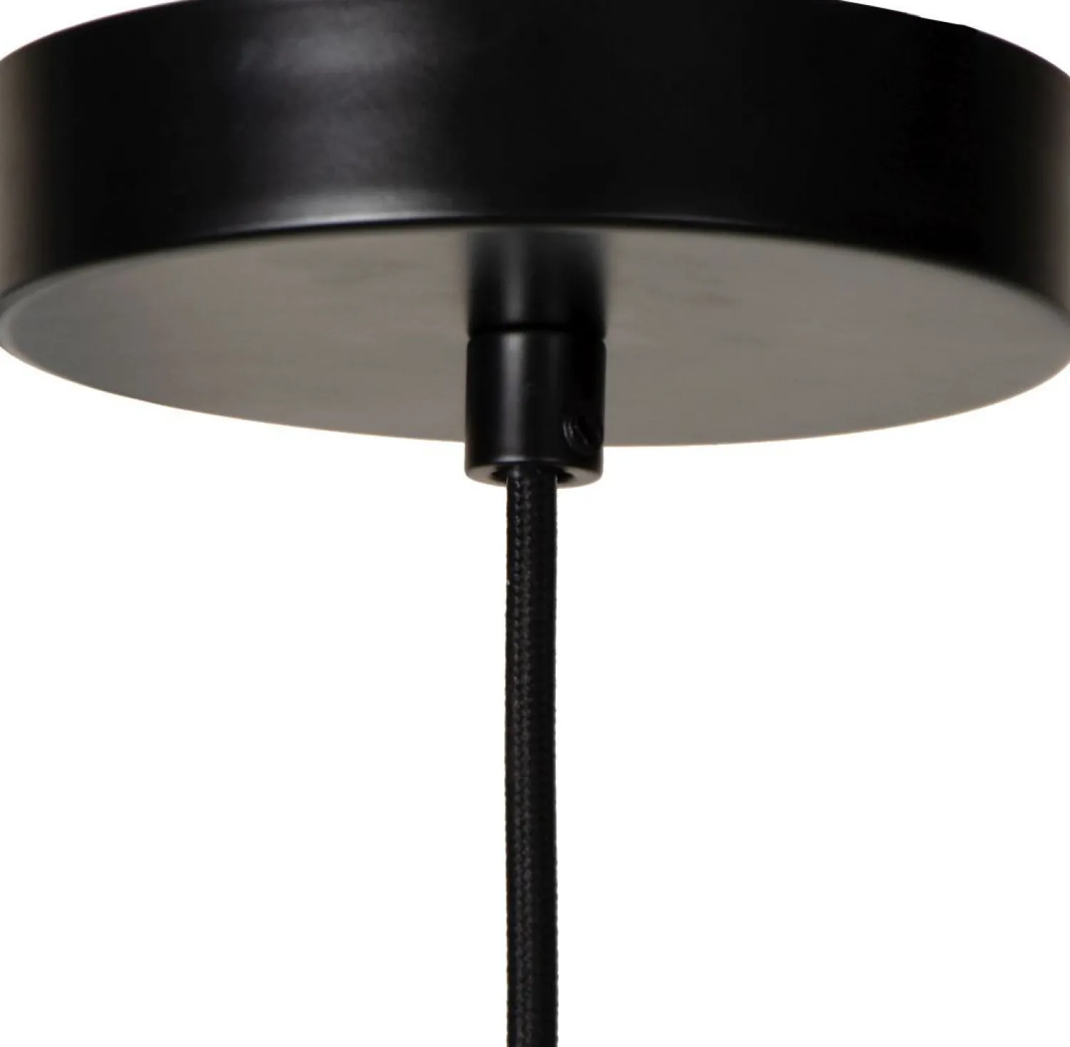 Hanglampen|Hanglampen-Lucide Yunkai Hanglamp Naturel, Zwart