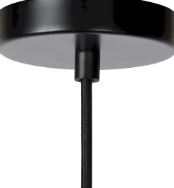 Hanglampen|Hanglampen-Lucide Yunkai Hanglamp Naturel, Zwart