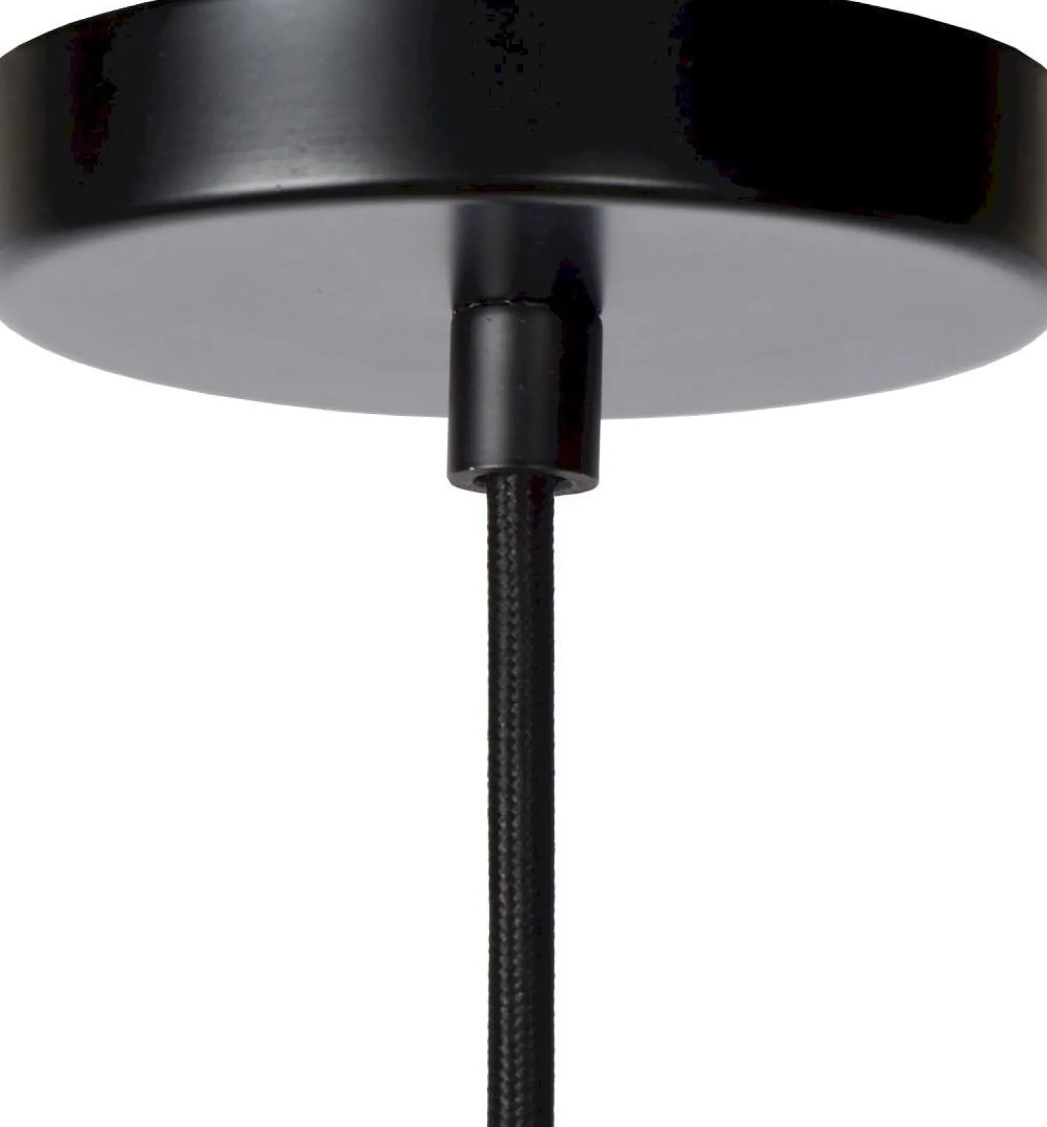 Hanglampen|Hanglampen-Lucide Yunkai Hanglamp Naturel, Zwart