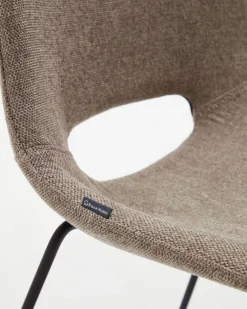 Eetkamerstoelen Zonder Armleuning-Kave Home Zahara Eetkamerstoel Beige