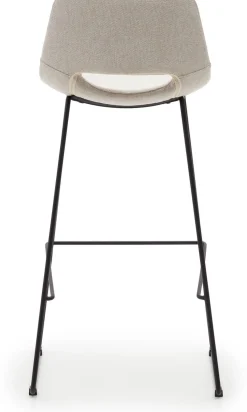 Stoffen Barkrukken-Kave Home Zahara Hoog Barstoel Beige
